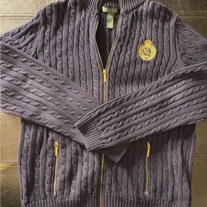 NWOT Blue Ralph Lauren Zippered Sweater